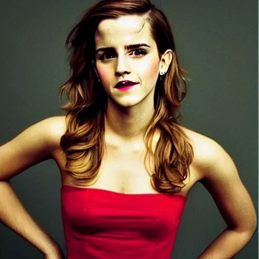 Image similar to “Emma Watson, pin-up”