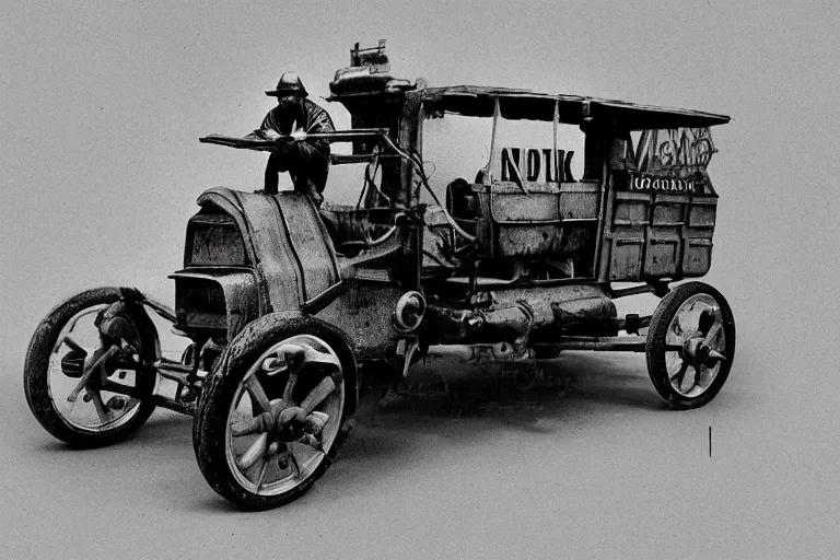 Image similar to cyberpunk 1 9 0 8 model ford t by paul lehr, metropolis, city, vintage film photo, scratched photo, scanned in, old photobook, silent movie, black and white photo