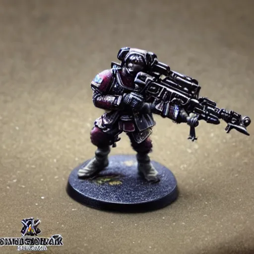 Image similar to 8 0 mm resin detailed miniature of a warhammer 4 0 k fish warrior snipers, product introduction photos, 4 k, full body, hyper detailed,