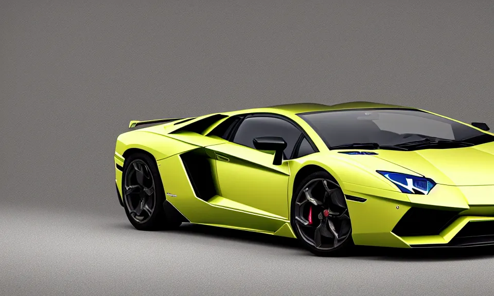 Image similar to octane render of a lamborghini aventador