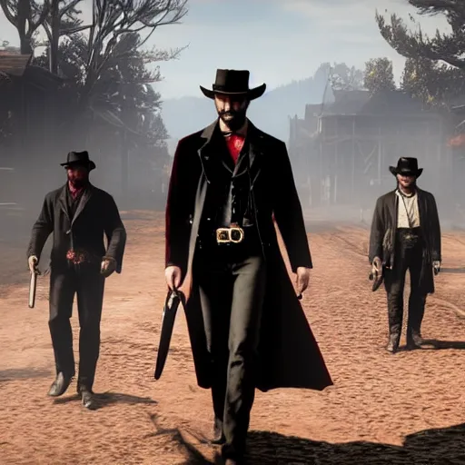 Image similar to Vampire in red dead redemption 2 4K quality