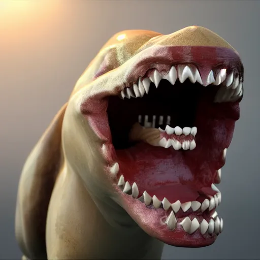 Prompt: teeth everything, 4k unreal engine