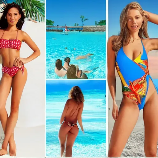 Image similar to attractive woman bathingsuit showcase