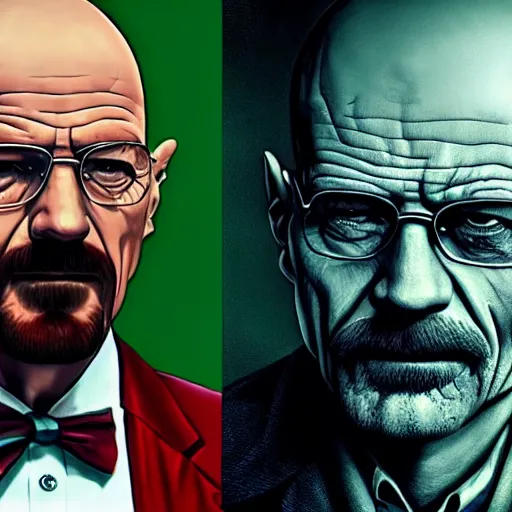Image similar to Walter White as The Joker