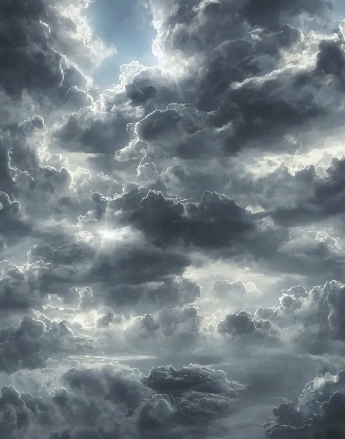 Image similar to Gates of heaven in the clouds by paul chadeison, concept art, ultra realistic, super detailed, photorealistic, cinematographic, epic lighting,