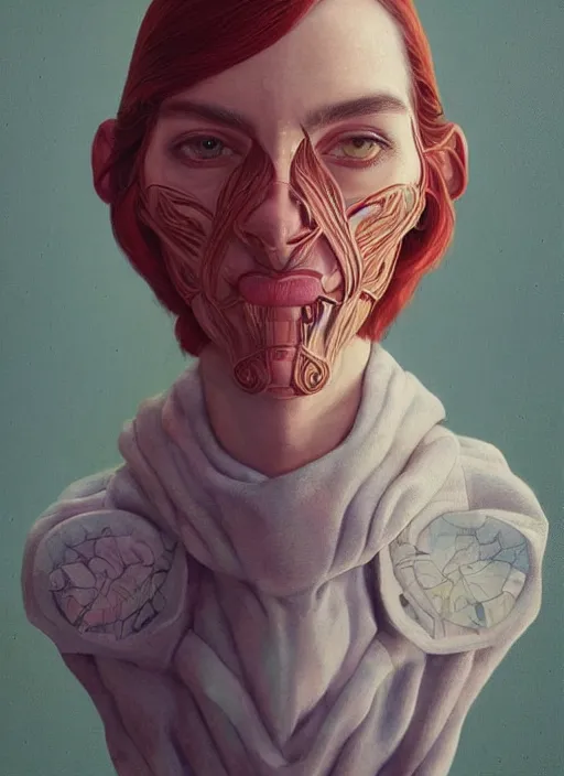 Image similar to portrait made of wood :: by Martine Johanna and Simon Stålenhag and Chie Yoshii and wlop and Guillermo del toro :: ornate, dynamic, particulate, rich colors, elegant, centered, artstation, smooth, sharp focus, octane render, 3d