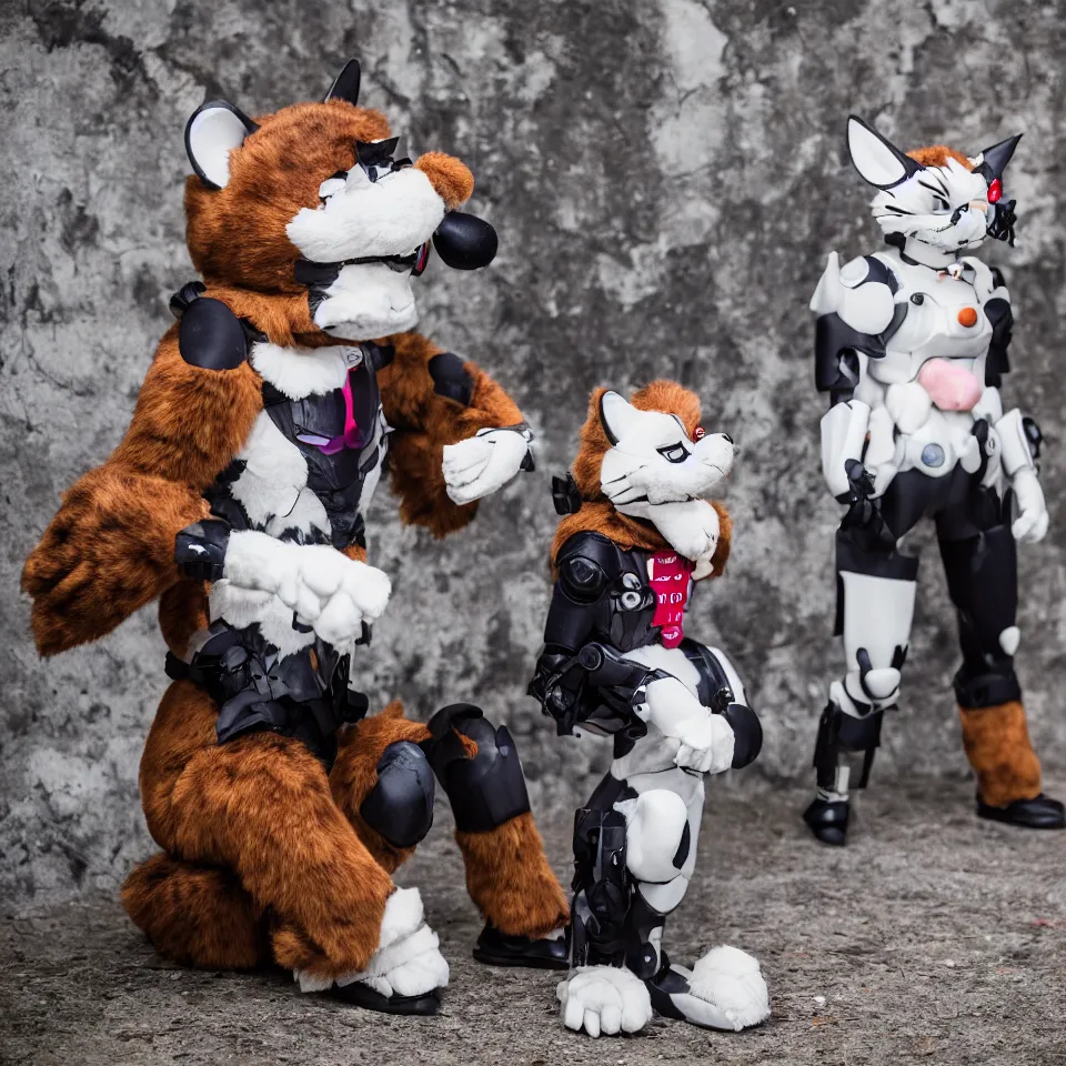 Prompt: photoshoot of sigma, the best made japanese fursuit 8 k raw format nikon 6 0 mm f 2. 8