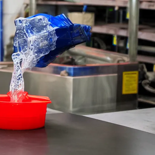 Image similar to pouring a 4d liquid into a 4d container