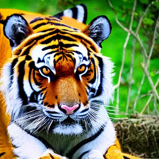 Image similar to photo of tiger wearing a top hat in jungle