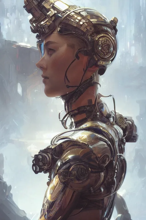 Image similar to ultra realistic illustration, hacknaut cyberpunk, sci - fi, fantasy, intricate, elegant, highly detailed, digital painting, artstation, concept art, smooth, sharp focus, illustration, art by artgerm and greg rutkowski and alphonse mucha