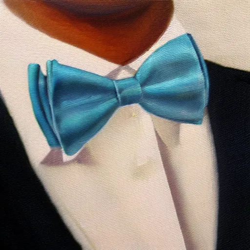 Image similar to oil painting concept art silkworms race bowtie, elegant, detailed,