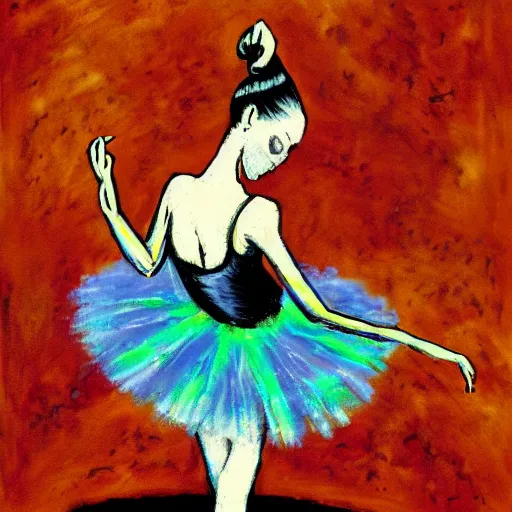 Image similar to ballerina by clive barker