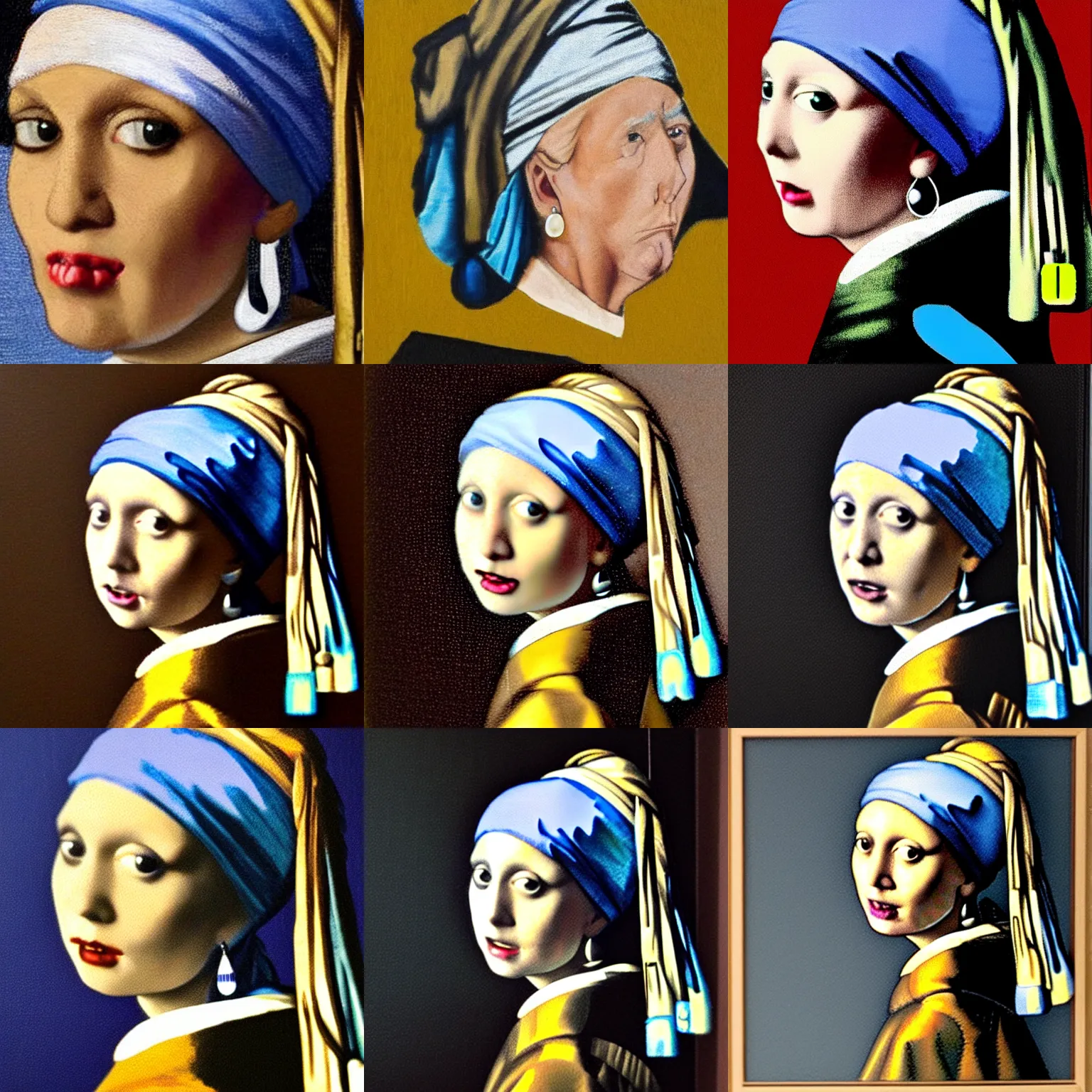 Prompt: Donald Trump with the Pearl earring