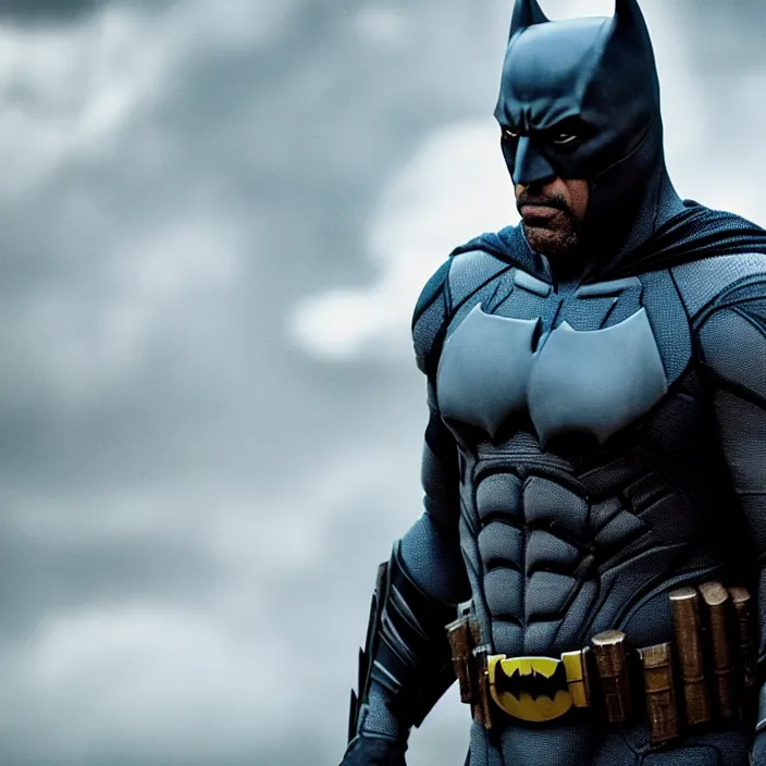 Prompt: film still of Idris Elba as Batman in new DC film, photorealistic 4k