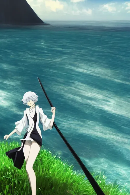 3D CG anime Land of the Lustrous Houseki no Kuni, Stable Diffusion