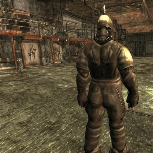 Image similar to todd howard in fallout 1 0