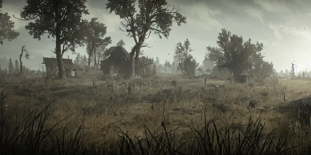 Prompt: hunt showdown landscape