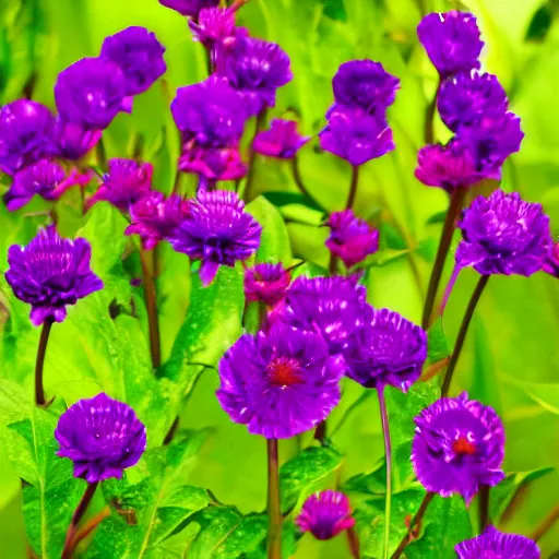 Image similar to purple scarlet flower storm