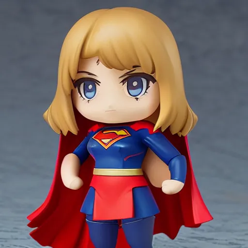 Prompt: supergirl, nendoroid, rendered,