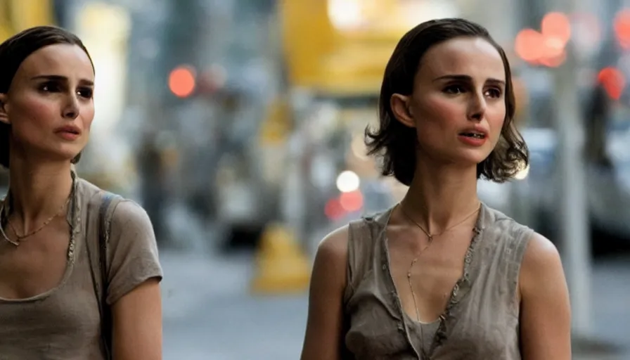Image similar to nathalie portman in the movie taxi driver, movie still