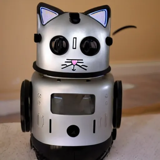 Image similar to cat as a robot