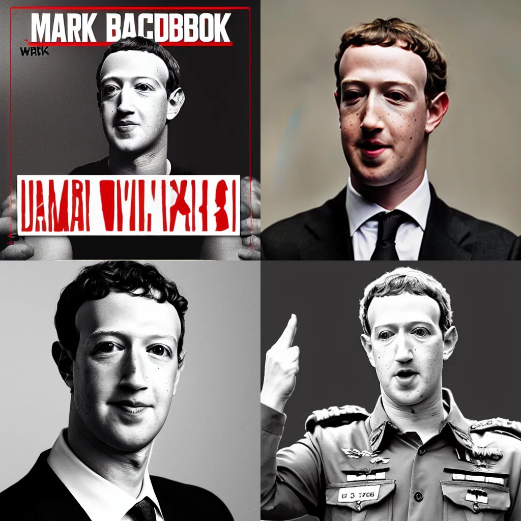 Prompt: Mark Zuckerberg as a ww2 dictator