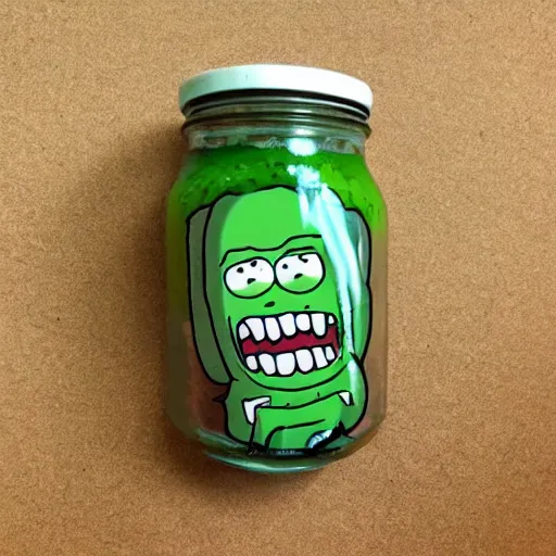 Image similar to pickle rick