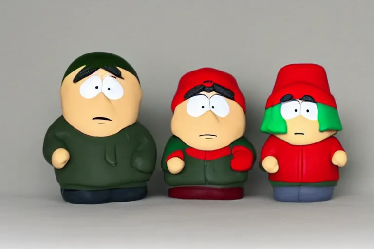 Image similar to Southpark in claymotion