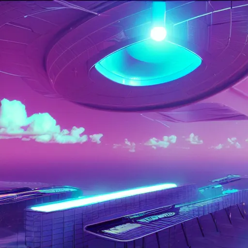 Image similar to panorama,utopia,science fiction,bio-inspired,organic,sunny,fashion of future,retro wave, pink hues,octane render