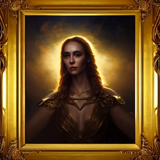 Image similar to majestic gracious regal seductive goddess artemis portrait, ancient greece, atmospheric lighting, painted, menacing, intricate, volumetric lighting, beautiful, rich deep colours masterpiece, golden hour, sharp focus, ultra detailed, by leesha hannigan, ross tran, thierry doizon, kai carpenter, ignacio fernandez rios