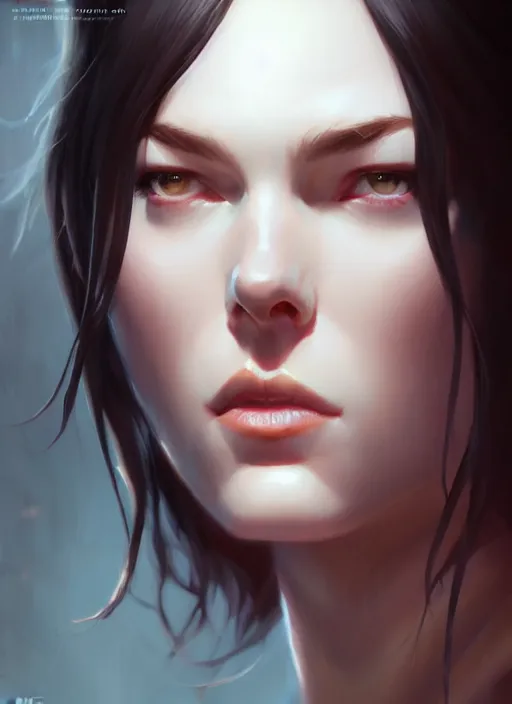 Image similar to stoya, portrait, art by artgerm and greg rutkowski and magali villeneuve, d & d, fantasy, highly detailed, portrait, digital painting, trending on artstation, concept art, sharp focus, illustration