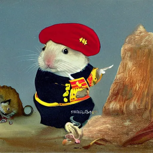 Prompt: Kaptein Sabeltann as a hamster