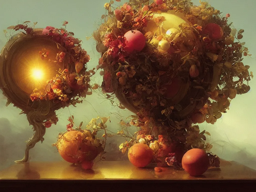 Prompt: 3d render, Sunlight Study, The orb of Truth in springtime by Jan Davidsz de Heem and Rachel Ruysch and (((((((((Ivan Aivazovsky))))))))) and (((Lisa Frank))), Art Nouveau, 8k, extreme detail, sharp focus, octane render