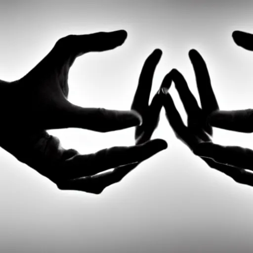 Image similar to photo of a perfectly symmetrical pair!! of hands