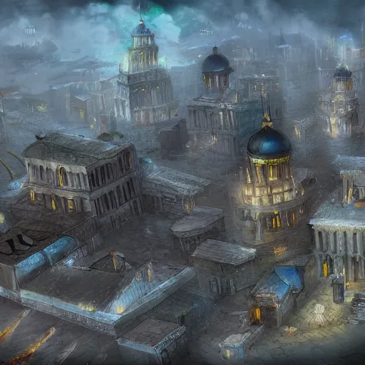 Image similar to city of Kitezh, concept art, photo of Breeze Kaze,