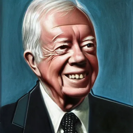 Prompt: portrait of jimmy carter