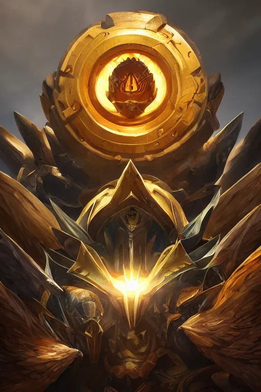 Image similar to shield fantasy epic legends game icon stylized digital illustration radiating a glowing aura global illumination ray tracing hdr fanart arstation by ian pesty and katarzyna da „ bek - chmiel