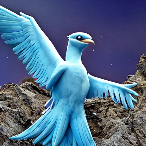 Image similar to national geographic professional photo of articuno, award winning