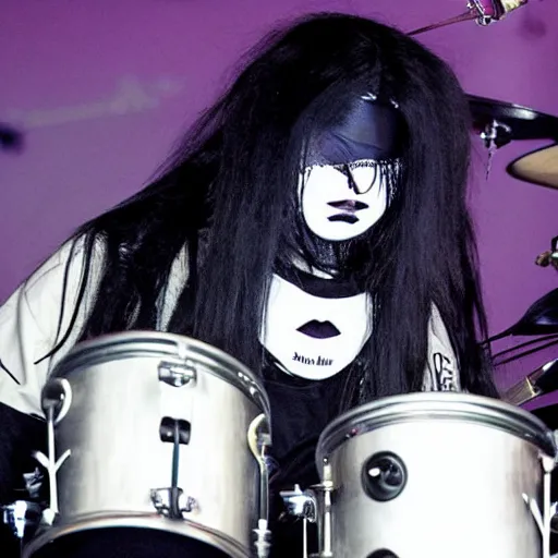 Image similar to joey jordison playing joey jordison