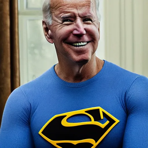 Image similar to joe biden as superman