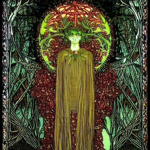 Image similar to the green man by harry clarke