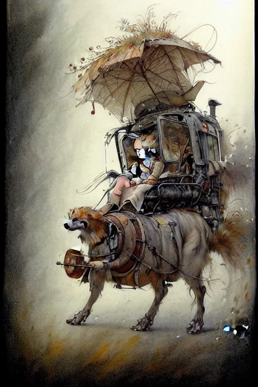 Image similar to ( ( ( ( ( bus, vehicle. muted colors. ) ) ) ) ) by jean - baptiste monge!!!!!!!!!!!!!!!!!!!!!!!!!!!