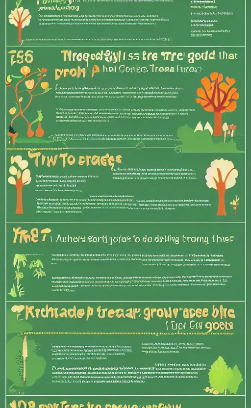 Image similar to infographic on how to grow a tree