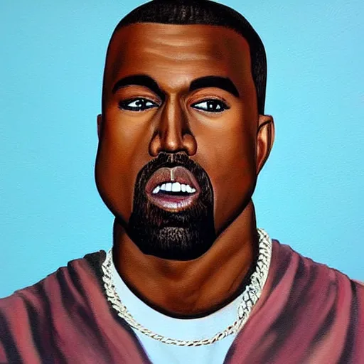 Image similar to “detailed painting of Kanye west, Old painting, highly detailed”