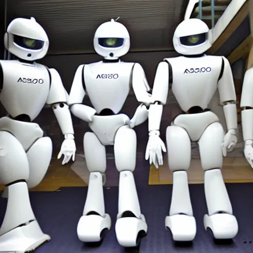 Prompt: asimo robots