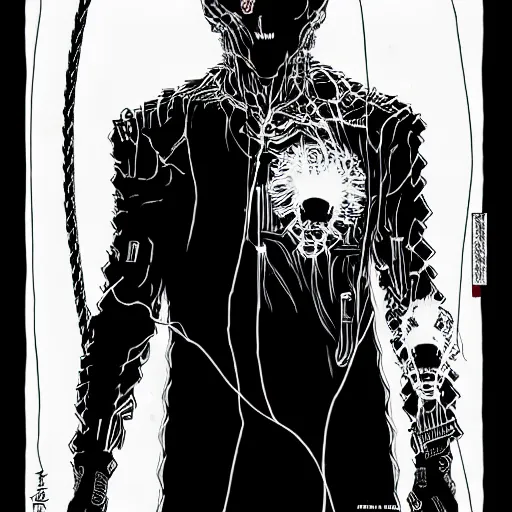 Image similar to Joe Biden looking sinister, by Tsutomu Nihei, highly detailed