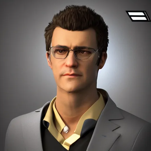 Image similar to [cool NFT CEO portrait, artstation, unreal engine]