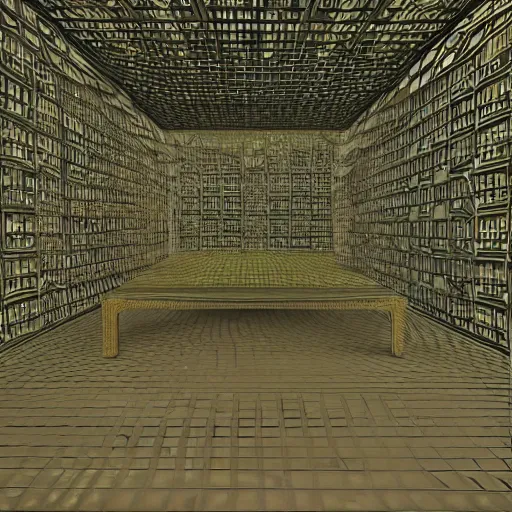 Prompt: virtual art museum in a 9 0 s video game, net art, ps 2 graphics, 3 d computer rendering, liminal space!!!, hd, intricate, detailed
