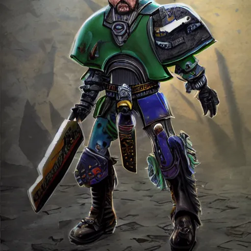 Image similar to Walter White as a Warhammer 40k character, highly detailed, 4k