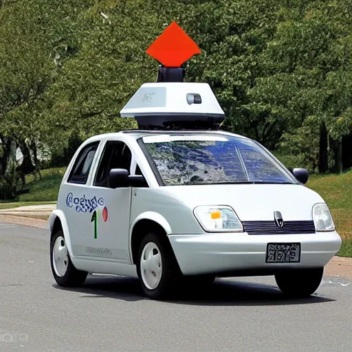 Image similar to google street view car ( 2 0 0 1 )